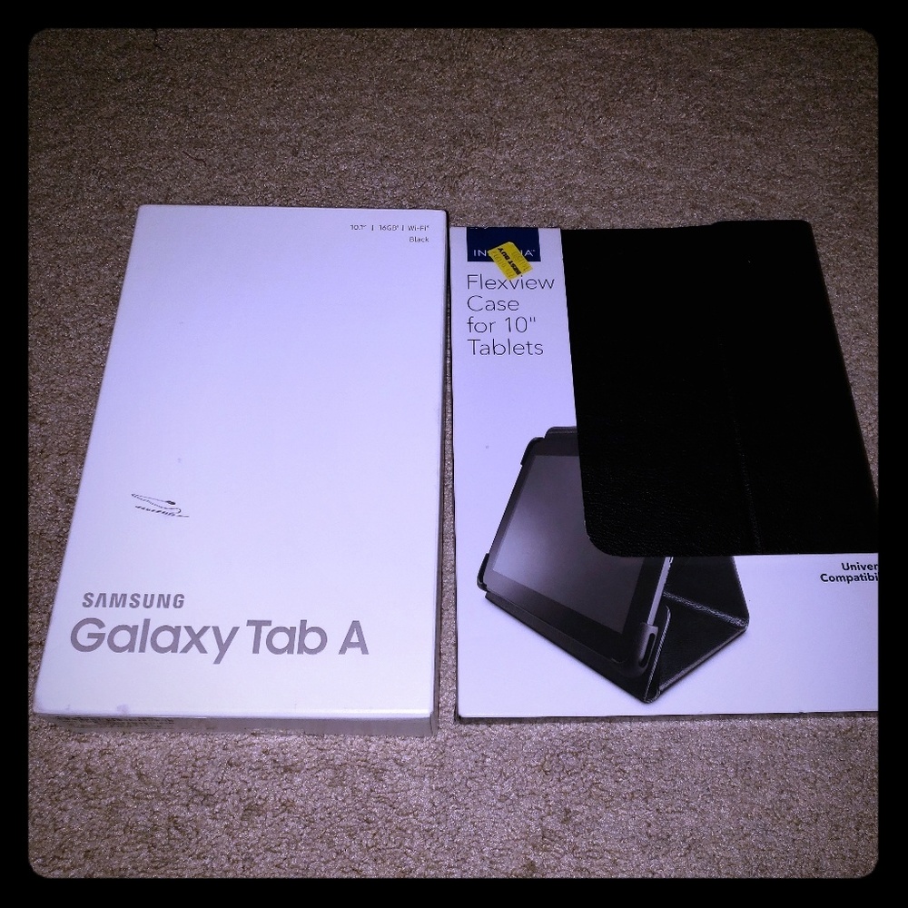 Samsung galaxy tab A and case